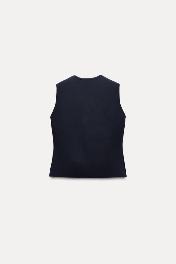 Aria™ | Cropped Knit Vest