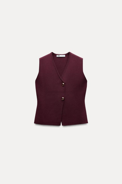 Aria™ | Cropped Knit Vest