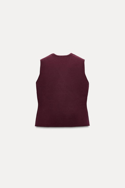 Aria™ | Cropped Knit Vest