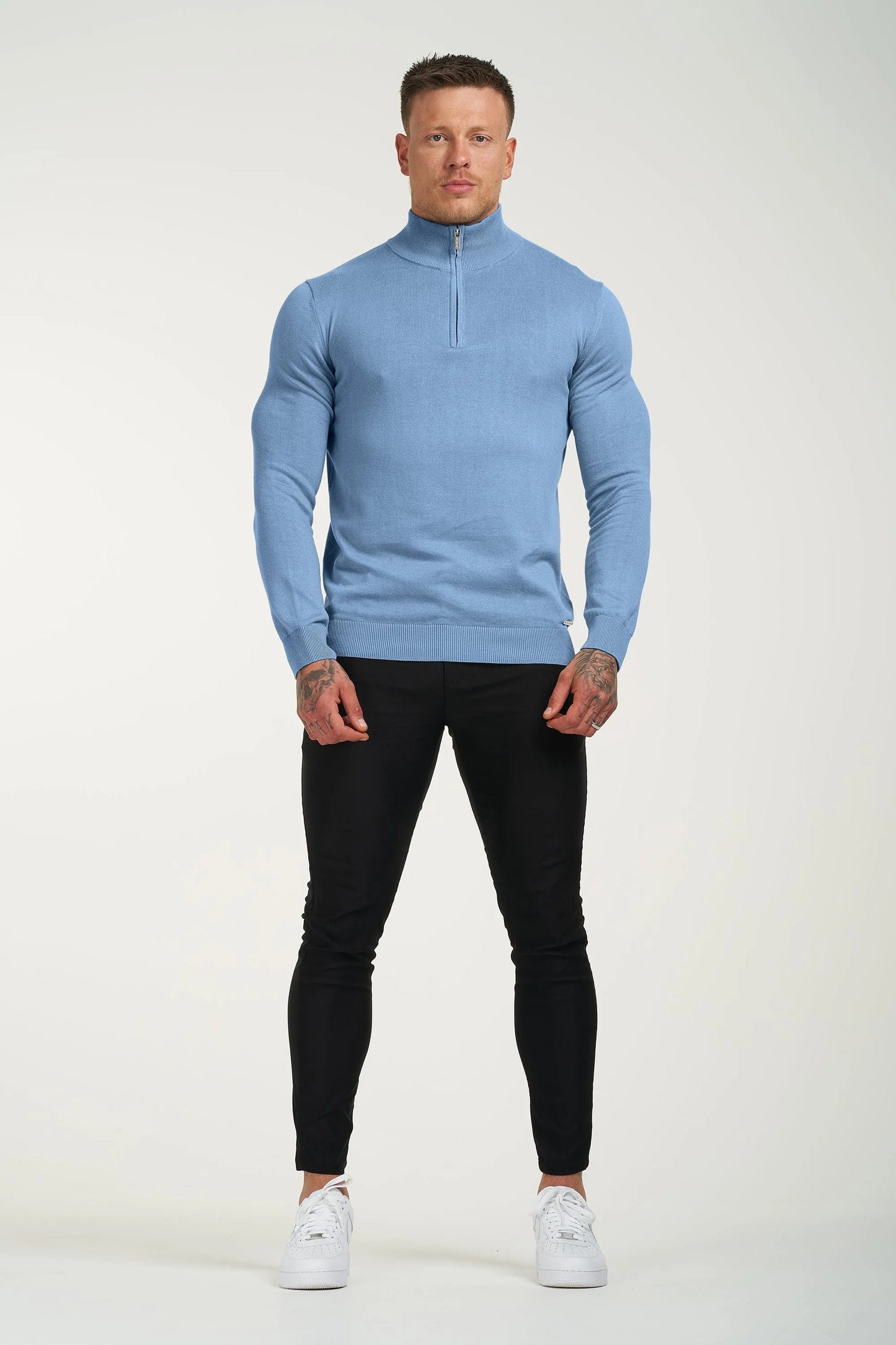 SJØRVA- HALF ZIP - CORONET BLUE