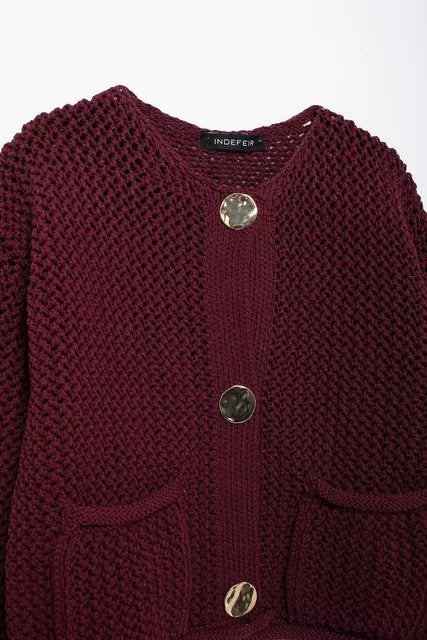 herfst-vrouwen-gebreid-vest-metalen-knoppen-o-hals-lange-mouw-trui-met-zakken-casual-kantoor-dame-bovenkleding-top-bordeauxrood-burgundy