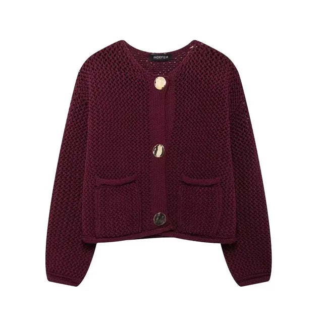 herfst-vrouwen-gebreid-vest-metalen-knoppen-o-hals-lange-mouw-trui-met-zakken-casual-kantoor-dame-bovenkleding-top-bordeauxrood-burgundy