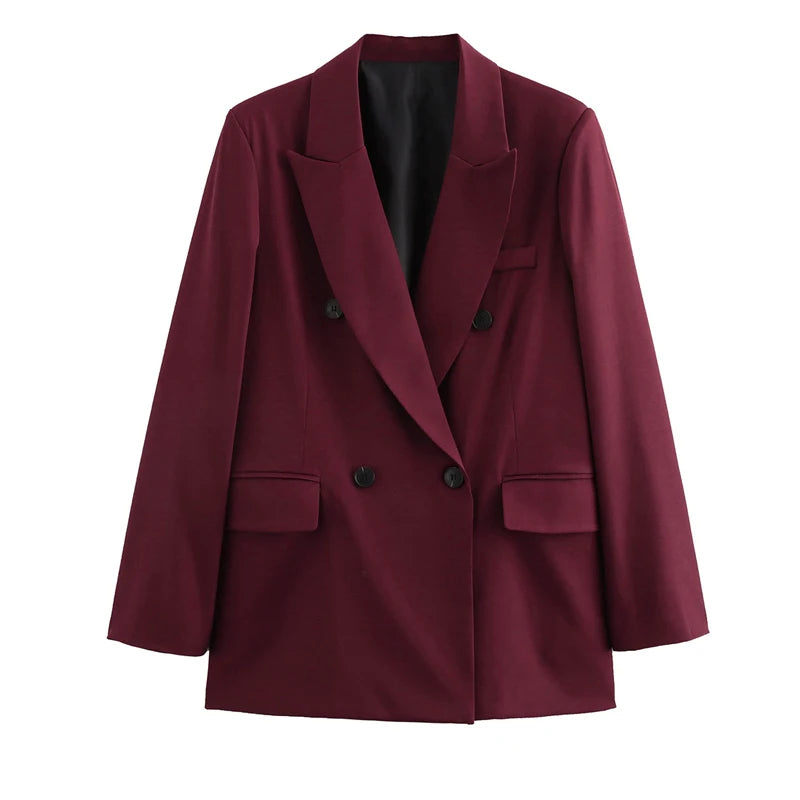 Oversized Burgundy Blazer™